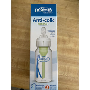 Dr Brown's Natural Flow Options Anti Colic Bottle 0m+ Level 1 Narrow Neck 4 Oz